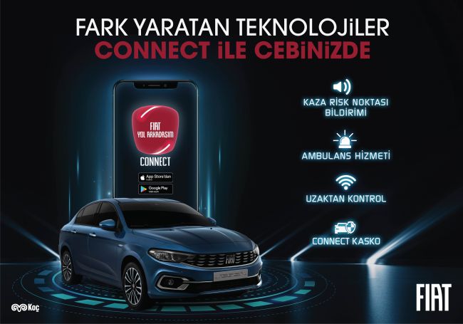 Fiat ile Otomobil ve Sürücüyü Birbirine Bağlayan Teknoloji “Connect” Lüks Değil Standart