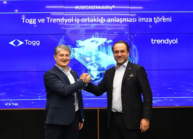 Türkiye’nin iki güçlü markası Togg ve Trendyol kesintisiz kullanıcı deneyimi için niyet mektubu imzaladı