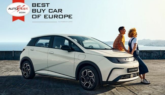 BYD’nin C-Hatchback Modeli DOLPHIN Avrupa’da Satın Alınabilecek En İyi Otomobil Seçildi